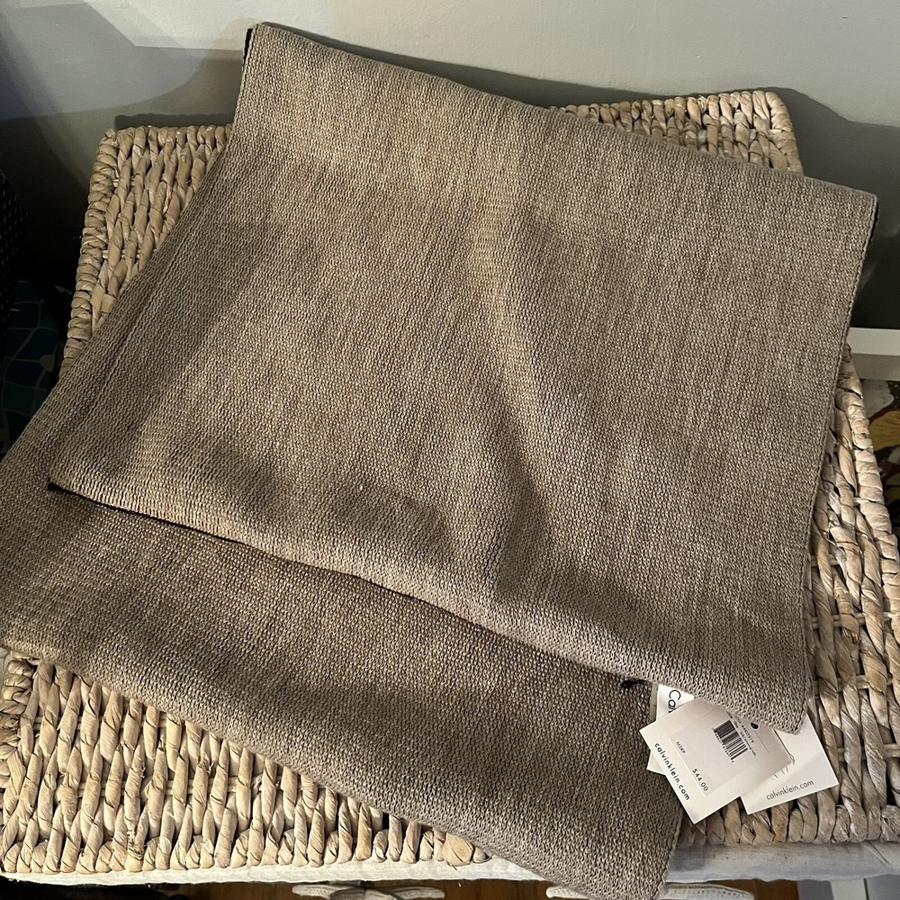 NWT Calvin Klein Womens Scarf Infinity Loop TAN 60" x 15" MSRP $44